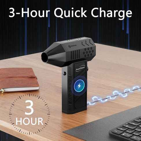 Compressed Air Duster, Electric Air Duster, Super Powerful 130000RPM Mini Air Blower Gun,Dust Blower for Computer Keyboard, Car Cleaning, Home, and Outdoor Use in Saudi Arabia