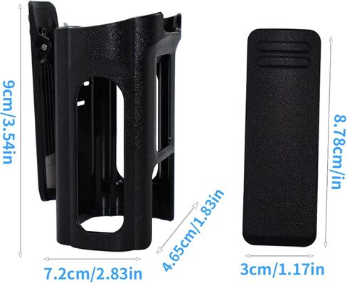 BAOFENG UV-32/DM-32 حافظة بمشبك حزام الاتصال اللاسلكي | ملحق بديل لحامل الراديو البلاستيكي المتين | حمل آمن سريع التركيب، مناسب بشكل آمن للاستخدام في الهواء الطلق والعمل (عبوة من قطعتين). in Saudi Arabia