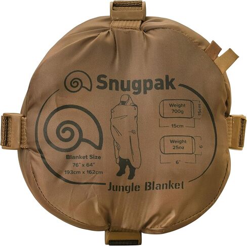 Snugpak Jungle Survival Blanket - Insulated, Lightweight, Water Repellent Polyester, Black in Saudi Arabia