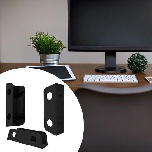 Under Desk Laptop Mount Heavy Duty Creative Universal Space Saving Home Office, with Anti Scratch Pads, Bracket Support Stand, Transparent in Saudi Arabia