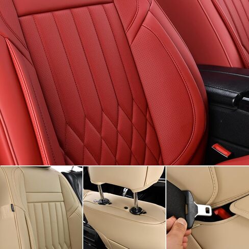 KEYOOG 2PCS Car Seat Covers Cushion, for Car Seat Office Chair, Prevent Seat Dirt, Thin and Breathable, Do Not Affect Seat Ventilation Functions, with Non Slip Bottom, 20.5"x19.3" Black in Saudi Arabia