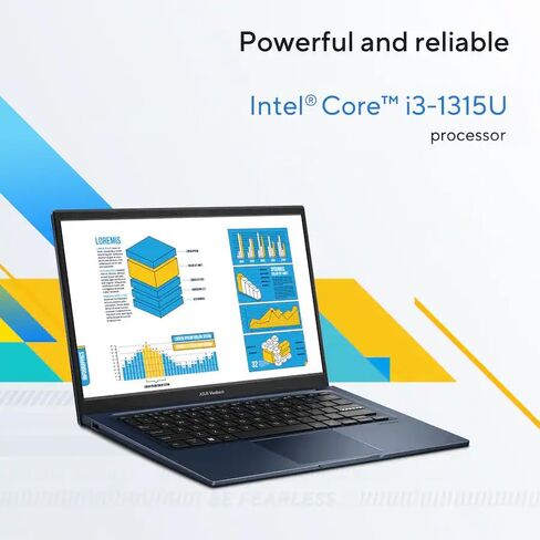 ASUS Vivobook 14" FHD Laptop, Intel 6-Core i3-1315U (Beat i7-1250U), 16GB RAM 1TB SSD, Laptop for College Students and Business with NumberPad, Long Battery, Private Webcam, Win 11, W/Accessories in Kuwait