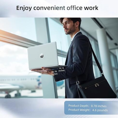 HP 15.6" FHD Touchscreen Laptop Computer for Student & Business, Intel 8-Core Processor, 16GB RAM, 512GB SSD, WiFi 6, Bluetooth 5.3, HDMI, Type-C, Windows 11 Pro & Accessoires, Blue in Saudi Arabia