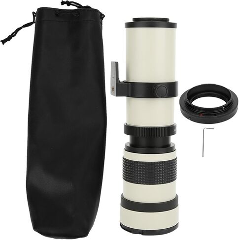 CHICIRIS 420-800mm Telephoto Lens F8.3-16 Manual Zoom Telescope Lens for EFS Mount Camera, Full Manual Focusing for Wildlife, Moon Observation in Saudi Arabia