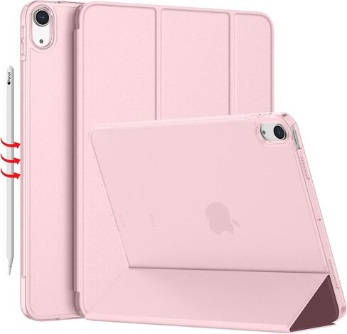 iMieet iPad Air 11 Inch Case M3 2025/M2 2024 - iPad Air 5th/4th Generation Case 2022/2020 10.9 Inch, Slim Hard PC Translucent Back Shell Cover, Support Touch ID(Pink) in Saudi Arabia