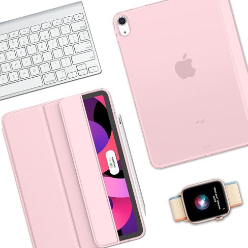 iMieet iPad Air 11 Inch Case M3 2025/M2 2024 - iPad Air 5th/4th Generation Case 2022/2020 10.9 Inch, Slim Hard PC Translucent Back Shell Cover, Support Touch ID(Pink) in Saudi Arabia