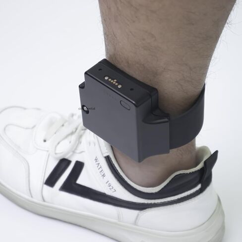 4G GPS Tracker, Black Tracking Device wear on The Leg, with Adjustable Band, Battery Level Indicator and tamperproof Alert. in Saudi Arabia