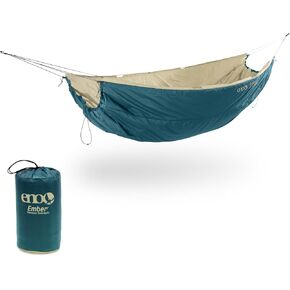 ENO Ember UnderQuilt - Protective and Warm Hammock Quilt with Recycled Synthetic Insulation - for Camping, Hiking, Backpacking, Festival, Travel, or The Beach - Marine/Tan in Kuwait