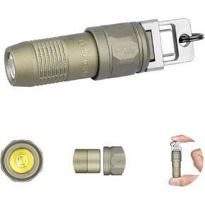 OLIGHT iUltra Rechargeable Mini EDC Keychain Flashlight Olive-Green | OAL Material 80 lumens Keychain Mini Light, Magnetic Base, Upgraded Flip-Cover for Bags, Keyring, and Outdoor Emergencies in Kuwait