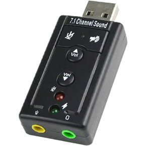 بطاقة الصوت USB الخارجية 7.1 قناة محول الصوت بطاقة الصوت محول الصوت تصميم صغير محمول لتحسين الصوت in Kuwait