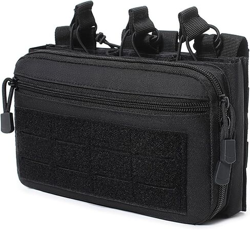 Tactical Mag Admin Pouch Molle Mag Pouch, Open Top Single/Double/Triple Magazine Pouch Holder Carrier for M4 M16 AK AR Glock M1911 92F 9mm Molle Utility Tool Pouch Medical EMT Organizer in Saudi Arabia