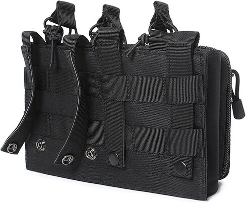 Tactical Mag Admin Pouch Molle Mag Pouch, Open Top Single/Double/Triple Magazine Pouch Holder Carrier for M4 M16 AK AR Glock M1911 92F 9mm Molle Utility Tool Pouch Medical EMT Organizer in Saudi Arabia