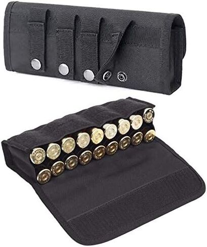 Hunting Military 18 Round Tactical Molle Cartridge Shell Holder Ammo Bag Pouch Military Waist Bag 12/20 Gauge Gun Bullet Pouch in Saudi Arabia
