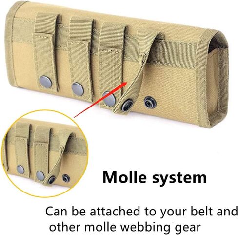 Hunting Military 18 Round Tactical Molle Cartridge Shell Holder Ammo Bag Pouch Military Waist Bag 12/20 Gauge Gun Bullet Pouch in Saudi Arabia