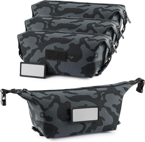 4-Pack Tactical Ammo Bag, CITYCHASE Ammo Pouch with Adjustable Handle Bunkle & Rubber ID Patches, Loose Molle Pouches Ammo Case for Rifle Pistol Range Bag in Saudi Arabia