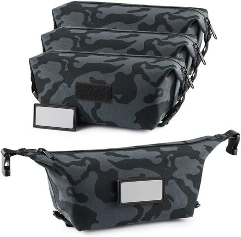 4-Pack Tactical Ammo Bag, CITYCHASE Ammo Pouch with Adjustable Handle Bunkle & Rubber ID Patches, Loose Molle Pouches Ammo Case for Rifle Pistol Range Bag in Saudi Arabia
