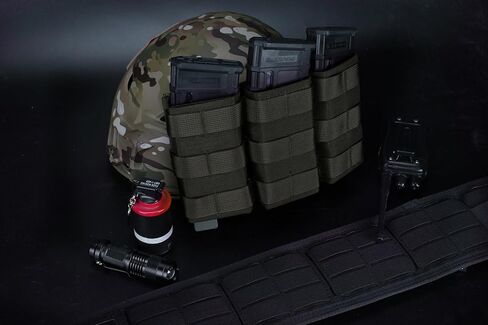 Triple Molle Mag Pouch 5.56 حامل مجلات تكتيكي مفتوح من الأعلى M4 M16 مع إطلاق سريع، 1000D أكسفورد، تصميم سريع الفصل لعشاق التكتيكات، ورياضات الرماية، والأنشطة الخارجية in Kuwait