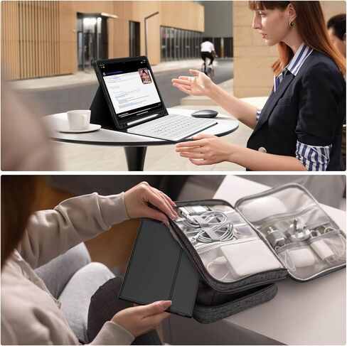 حافظة لجهاز iPad (A16) الجيل الحادي عشر/العاشر مع لوحة مفاتيح، متعددة الزوايا، غطاء لوحة مفاتيح بلوتوث لاسلكية قابلة للفصل مع حامل قلم لجهاز iPad A16 11/10.9 بوصة 2025 2022 (وردي) in Kuwait