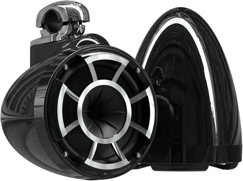 wet sounds Rev 8 Black V2 Revolution Series 8" Black Tower Speakers w/Fixed Clamp Mini in Saudi Arabia