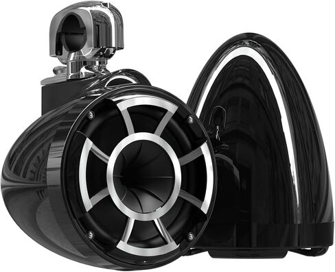wet sounds Rev 8 Black V2 Revolution Series 8" Black Tower Speakers w/Fixed Clamp Mini in Saudi Arabia