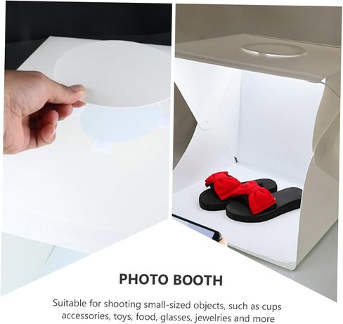 Portable Folding Photography Light Tent with LED Light Box and Dual Black White Backdrops Lightweight Compact Photo Setup for Product Photography and Soft Uniform Lighting in Saudi Arabia