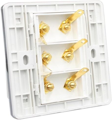 Audio Speaker Socket Panel with 6 Connector Plugs for Audio System sockets in Saudi Arabia