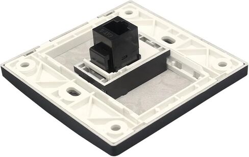 لوحة حائط لوحة RJ45 LAN سوداء مع أنثى مستقيمة CAT6 محمية CAT.6A مقبس شبه منحرف (درع أنثى CAT6A) in Saudi Arabia