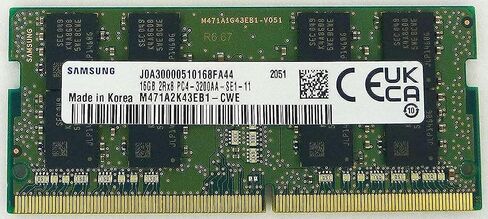 SpotMarket 16GB DDR4 3200MHz PC4 25600 1.2V 2Rx8 260 Pin SODIMM وحدة ذاكرة الوصول العشوائي للكمبيوتر المحمول M471A2K43EB1 CWE in Saudi Arabia