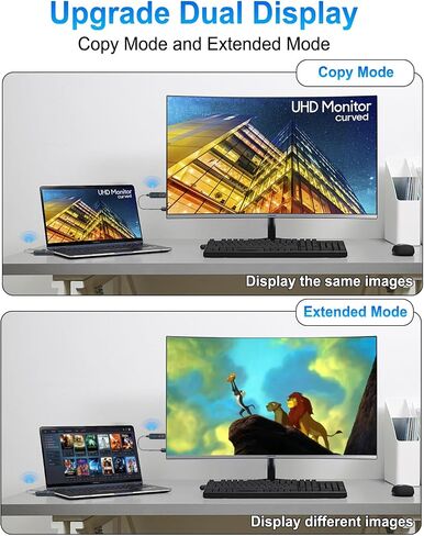 2026 جهاز إرسال واستقبال HDMI لاسلكي مطور 328FT/100M، التوصيل والتشغيل 5G+2.4G محول عرض مجموعة موسع HDMI اللاسلكي، إخراج 4K فك تشفير 1080P، لمراقبة الصوت من الكمبيوتر/جهاز العرض/صندوق التلفزيون in Kuwait