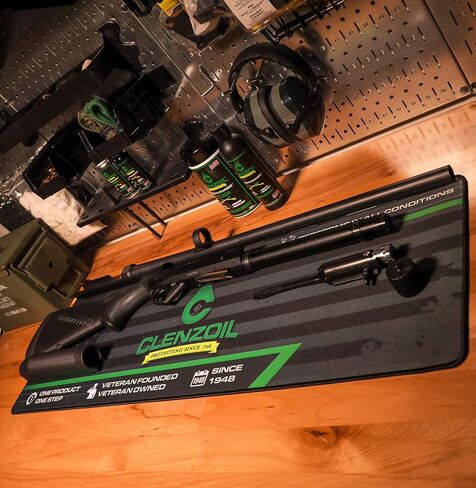 CLENZOIL Gun Cleaning Mat | Premium Thickness Waterproof Material | Non-Slip Rubber Backer | Anti-Fray Edges | Pistol, Shotgun, Rifle Sizes in Saudi Arabia