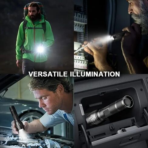1 Pack LED Flashlights, Military Grade Portable 5 Modes 3000 High Lumens Led Waterproof Handheld Flashlight for Outdoor and Home Use(Batteries Not Included) in Saudi Arabia