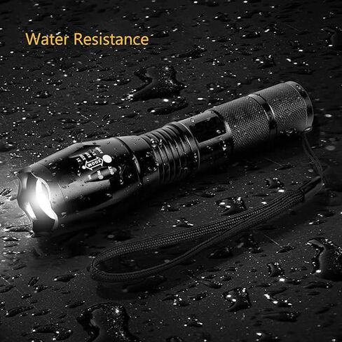 1 Pack LED Flashlights, Military Grade Portable 5 Modes 3000 High Lumens Led Waterproof Handheld Flashlight for Outdoor and Home Use(Batteries Not Included) in Saudi Arabia