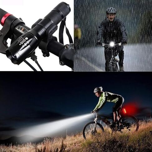 1 Pack LED Flashlights, Military Grade Portable 5 Modes 3000 High Lumens Led Waterproof Handheld Flashlight for Outdoor and Home Use(Batteries Not Included) in Saudi Arabia
