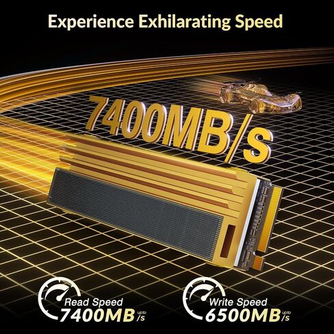 iDsonix 1TB NVMe M.2 SSD للكمبيوتر الشخصي - مع مبدد حراري، PCIe 4.0 حتى 7300/5000 ميجابايت/ثانية للقراءة/الكتابة، محرك أقراص SSD داخلي للألعاب NAND ثلاثي الأبعاد لعشاق الألعاب ومحترفي تكنولوجيا المعلومات in Kuwait