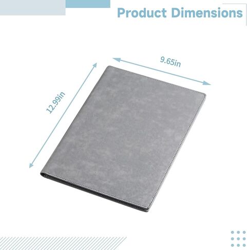 Professional A4 Leather Portfolio With Magnetic Closure, Business Organizer Folder With Card Slots For Meetings And Presentations in Saudi Arabia