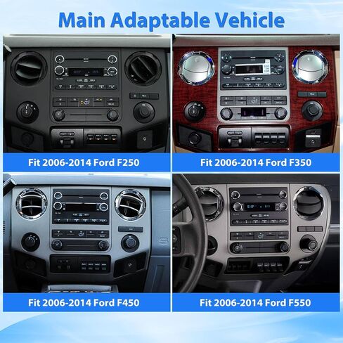 2+64G Upgrade Car Radio Stereo for Ford F250/F350/F450/F550 Carplay 2013-2016 with Wireless Carplay Android Auto 7“ HD Touchscreen Android System in Saudi Arabia
