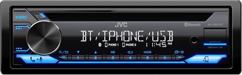 JVC KD-SR87BT Bluetooth CD Car Stereo with USB Port – AM/FM Radio, MP3 Player, High Contrast LCD, Detachable Face Plate – Single DIN – 13-Band EQ (Renewed) in Saudi Arabia
