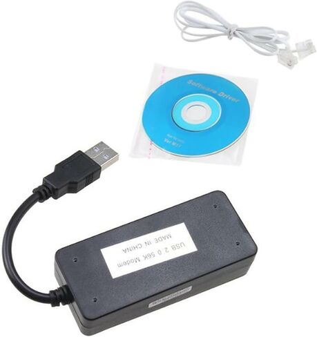 Dual Ports Voice Fax to USB 56K Data External Modem for Windows Win7/Win8/Win 10 in Saudi Arabia