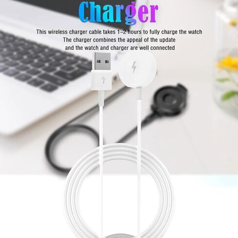 Smart Watch Charger for for ART5001 ART5002 ART5003 ART5004 ART5005, Replacement Magnetic Watch USB Charging Cable Cord Charger Dock (White) in Saudi Arabia