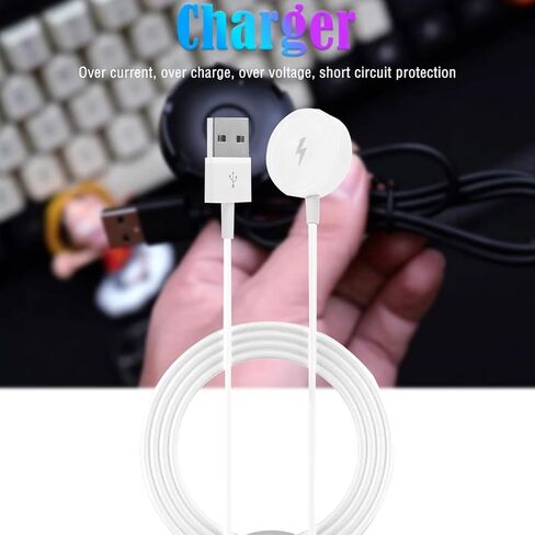 Smart Watch Charger for for ART5001 ART5002 ART5003 ART5004 ART5005, Replacement Magnetic Watch USB Charging Cable Cord Charger Dock (White) in Saudi Arabia