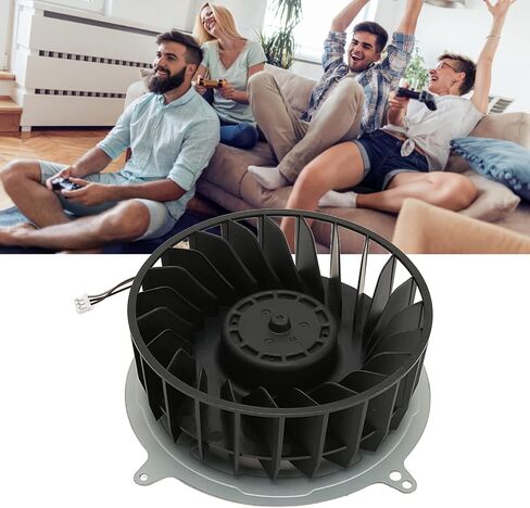 Internal Cooling Fan for CPU Cooler, 23 Blades DC 12V 2.15A 3Pins Replacement Internal Cooler Fan for Game Consoles in Saudi Arabia