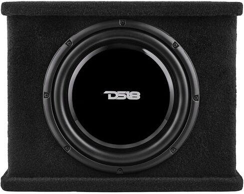 DS18 SB12 Single 12" Loaded Shallow Subwoofer Enclosure 700 Watts Max Power 350 Watts RMS @ 2-ohm Sealed Box - Fits into Any Vehicle - Great for Tight Space in Saudi Arabia