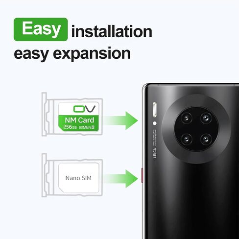 OV NM Card 128GB 90MB/S Nano Memory Card Compatible only with Huawei Mate Mate20 Mate30 Mate40 Mate50 Mate60 Series/ P30 P40 p50 p60 Pro Series/Honor30 pro Nova Enjoy Series in Saudi Arabia