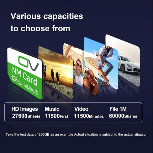 OV NM Card 128GB 90MB/S Nano Memory Card Compatible only with Huawei Mate Mate20 Mate30 Mate40 Mate50 Mate60 Series/ P30 P40 p50 p60 Pro Series/Honor30 pro Nova Enjoy Series in Saudi Arabia