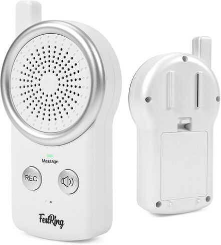 50 Seconds Voice Recorder, Simple Recording Device for Quick Memo-Taking, Audio Message Pad, Dictaphone Audio Recorder for Kids/Toddles/Seniors - White in Saudi Arabia