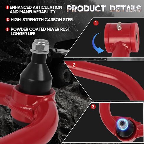 2-4" Lift Front Upper Control Arm for Ram 1500 2006-2022, Suspension Adjustable Control Arms with Ball Joint fit for Dodge 1500 2WD 4WD in Kuwait