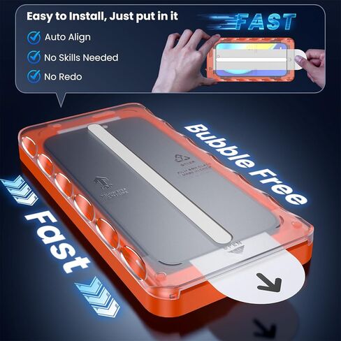 واقي شاشة للخصوصية غير لامع من Uyiton لهاتف iPhone 17 Pro Max - مضاد لبصمات الأصابع [سهل التركيب] مضاد للتجسس ومضاد للكسر بتغطية كاملة 9H غطاء شاشة من الزجاج المقوى، عبوتان in Kuwait