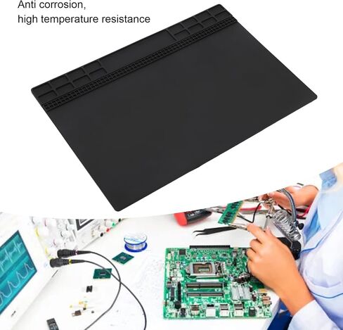 Maintenance Insulation Pad Heat Anti Ergonomic Thermal Insulation Silicone Pad for PCB Repair and Digital Motherboard Testing 1 Piece in Saudi Arabia