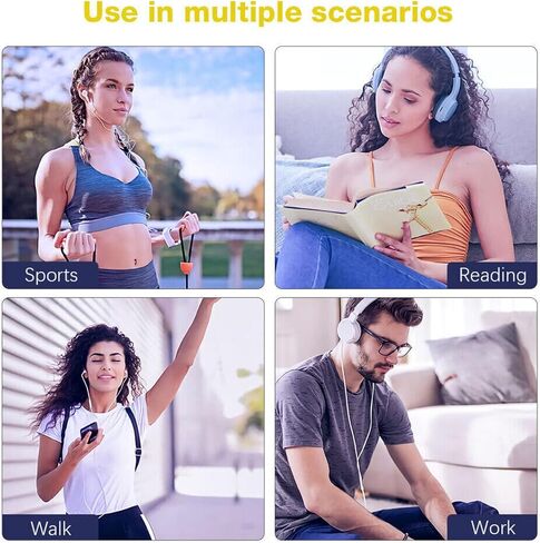 Dpofirs MP3 Player with Bluetooth 5.4, Portable Music Player with HiFi Sound for Sports Runners, 2inch Screen, 500mAh, Book Reader, Alarm Clock, FM, 128GB Expandable (No Small Memory Card) in Saudi Arabia