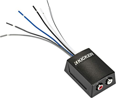 Kicker 46KISLOC2 K-Series محول إخراج خط ستيريو مع مخرج تشغيل عن بعد و46CK8 8 AWG 2-Channel Amp Kit in Saudi Arabia